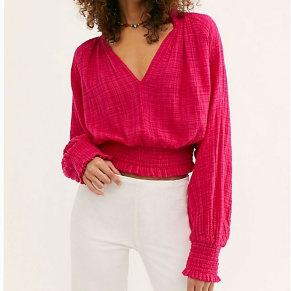 Free People Tops - Free People 🤩 solid smocked top